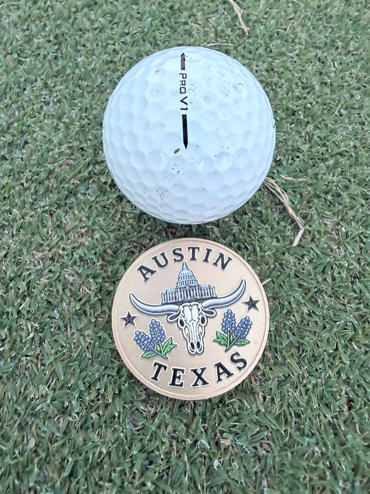 Custom Gold Coin Ball Marker