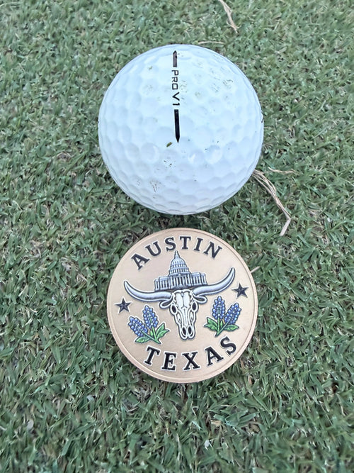 Custom Gold Coin Ball Marker